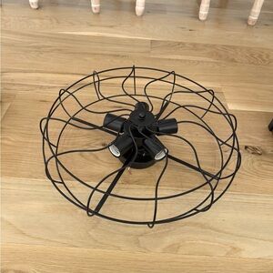 Industrial Caged Ceiling 5 Light Vintage Style Farmhouse Metal Wire Fixture